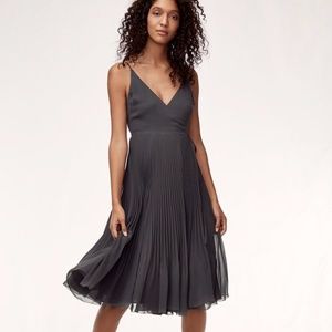 Aritzia Wilfred Black Evening Wrap Dress